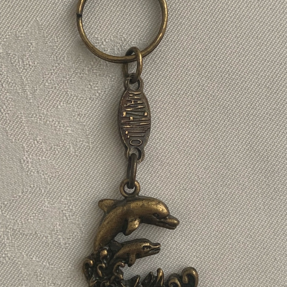 Bronze Dolphin Keychain